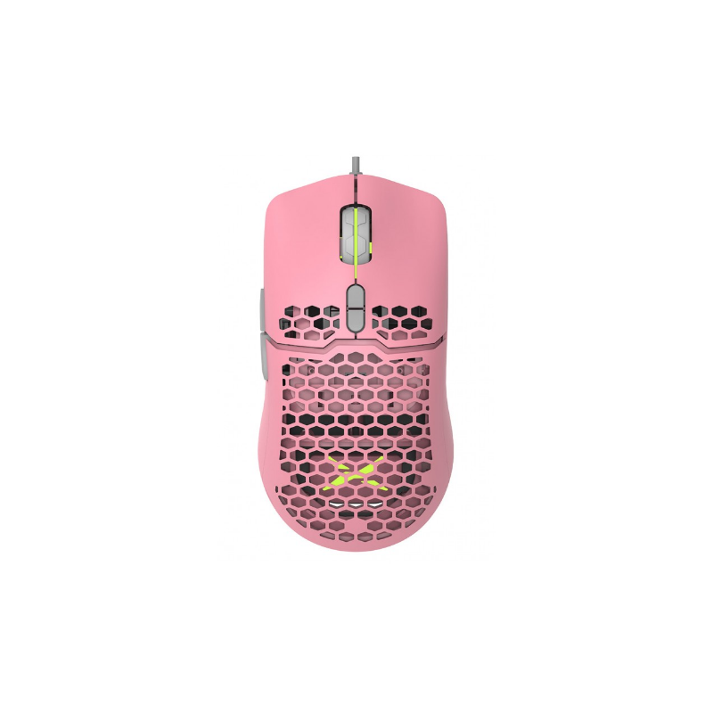 MOUSE DELUX, gaming, cu fir, USB, optic, 7200 dpi, butoane/scroll 7/1, RGB light, cablu braided, roz, "M700A-P" (timbru verde 0.