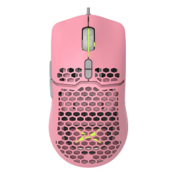MOUSE DELUX, gaming, cu fir, USB, optic, 7200 dpi, butoane/scroll 7/1, RGB light, cablu braided, roz, "M700A-P" (timbru verde 0.