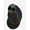 MOUSE DELUX, PC sau NB, cu fir, USB, optic, 4000 dpi, butoane/scroll 6/1, ergonomic, RGB light, negru, "M618PLUS-RGB-BK" (timbru