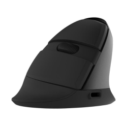 MOUSE DELUX, PC sau NB, wireless, 2.4GHz, optic, 1600 dpi, butoane/scroll 6/1, ergonomic,  negru, "M618GX-BK" (timbru verde 0.18