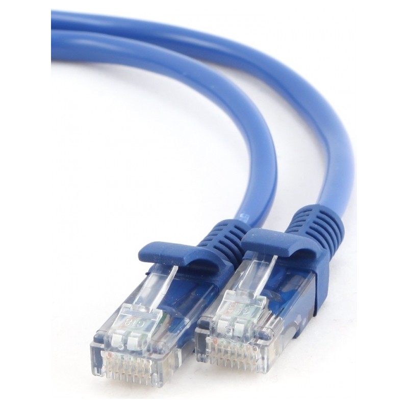 PATCH CORD UTP GEMBIRD Cat5e, cupru-aluminiu, 2 m, albastru, AWG26, "PP12-2M/B" (timbru verde 0.08 lei)