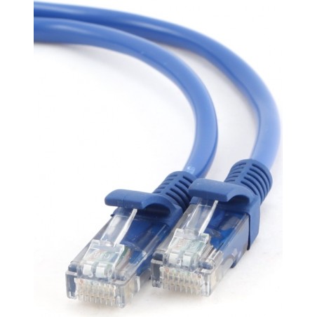 PATCH CORD UTP GEMBIRD Cat5e, cupru-aluminiu, 2 m, albastru, AWG26, "PP12-2M/B" (timbru verde 0.08 lei)