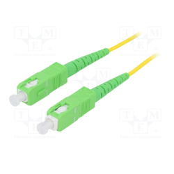 PATCH CORD Fibra Optica LOGILINK OS2 9/125, singlemode, SC/APC-SC/APC, LSZH, 0.5 m, galben, "FPSSC00" (timbru verde 0.08 lei)