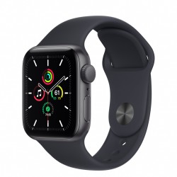 SMARTWATCH Apple Watch SE (v2) GPS, 40mm  Space Grey Aluminium Case with Midnight Sport Band "mkq13wb/a"  (timbru verde 0.18 lei