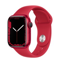 SMARTWATCH Apple Watch Nike S7 GPS, 41mm, (PRODUCT)RED Aluminium Case with (PRODUCT)RED Sport Band - Regular "mkn23wb/a" (timbru