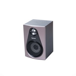 BOXE SPACER 2.1, RMS: 30W (2 x 5W + 20W), bluetooth telecomanda wireless, control volum, bass, treble, subwoofer lemn MDF, radio