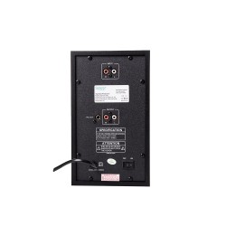 BOXE SPACER 2.1, RMS: 30W (2 x 5W + 20W), bluetooth telecomanda wireless, control volum, bass, treble, subwoofer lemn MDF, radio