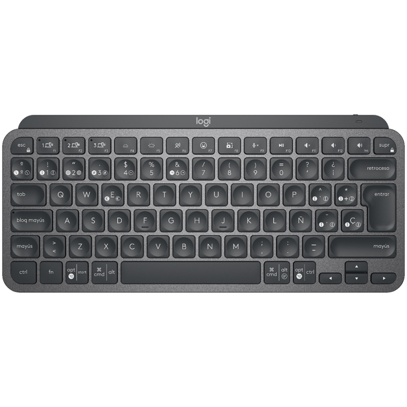 LOGITECH MX Keys Mini Minimalist Wireless Illuminated Keyboard - GRAPHITE - US INTL - 2.4GHZ/BT - INTNL, "920-010498" (timbru ve