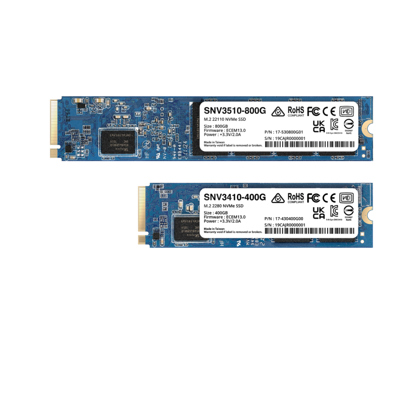 SSD SYNOLOGY SNV3410, 400GB, M.2, PCIe Gen3.0 x4, R/W: 3000/750 MB/s, "SNV3410-400G"