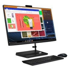 DESKTOP LENOVO, "IdeaCentre 3" All-in-one, 23.8 inch, CPU i5-1135G7, Intel Iris Xe Graphics, memorie 8 GB, SSD 512 GB, tastatura