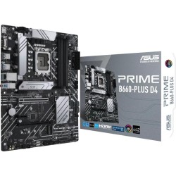 PLACA de BAZA Asus "PRIME B660-PLUS D4", skt LGA 1700, ATX, Intel B660, 4 x DDR4, max. 128 GB, 4 x SATA, 3 x M.2, 7.1, "PRIME B6