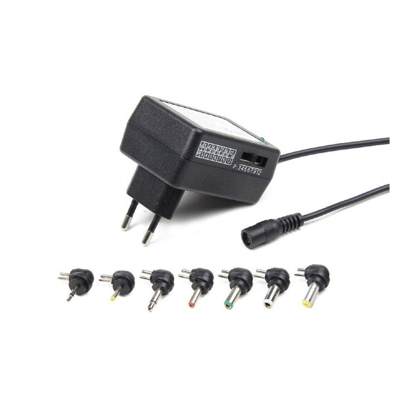 ALIMENTATOR retea 220V GEMBIRD, 7 conectori circulari, 12 W, "EG-MC-008" (timbru verde 0.18 lei)