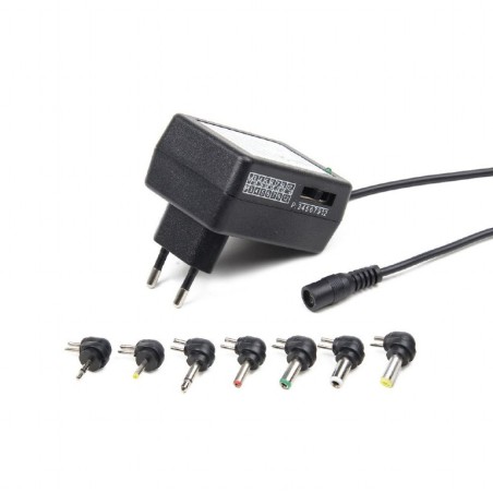 ALIMENTATOR retea 220V GEMBIRD, 7 conectori circulari, 12 W, "EG-MC-008" (timbru verde 0.18 lei)