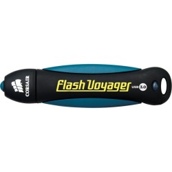MEMORIE USB 3.0 CORSAIR 32 GB, cu capac, carcasa cauciuc, negru / albastru, "CMFVY3A-32GB" (timbru verde 0.03 lei)