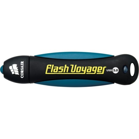 MEMORIE USB 3.0 CORSAIR 32 GB, cu capac, carcasa cauciuc, negru / albastru, "CMFVY3A-32GB" (timbru verde 0.03 lei)