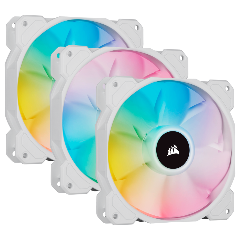 VENTILATOR CORSAIR, "iCUE SP120 RGB ELITE", pt carcasa PC, 120 mm, 1500 rpm, LED RGB, 3 ventilatoare, "CO-9050137-WW"