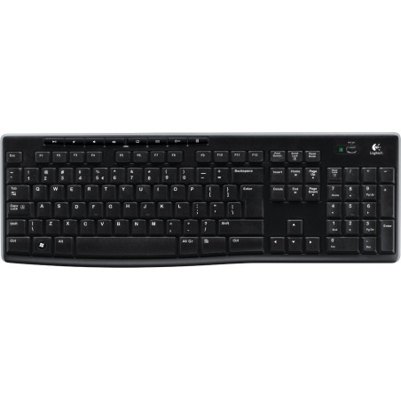 TASTATURA LOGITECH wireless, multimedia, 8 taste multimedia, black, "K270" "920-003738"  (timbru verde 0.8 lei)