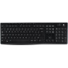TASTATURA LOGITECH wireless, multimedia, 8 taste multimedia, black, "K270" "920-003738"  (timbru verde 0.8 lei)