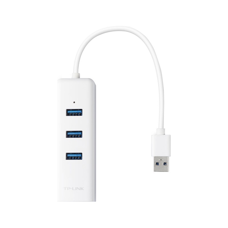 ADAPTOR RETEA TP-LINK , extern, USB 3.0, port RJ-45 | USB 3.0 x 3, 1000 Mbps Gigabit LAN, "UE330" (timbru verde 0.18 lei)