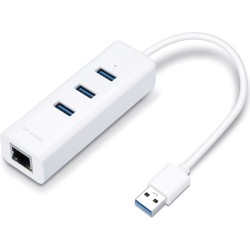 ADAPTOR RETEA TP-LINK , extern, USB 3.0, port RJ-45 | USB 3.0 x 3, 1000 Mbps Gigabit LAN, "UE330" (timbru verde 0.18 lei)