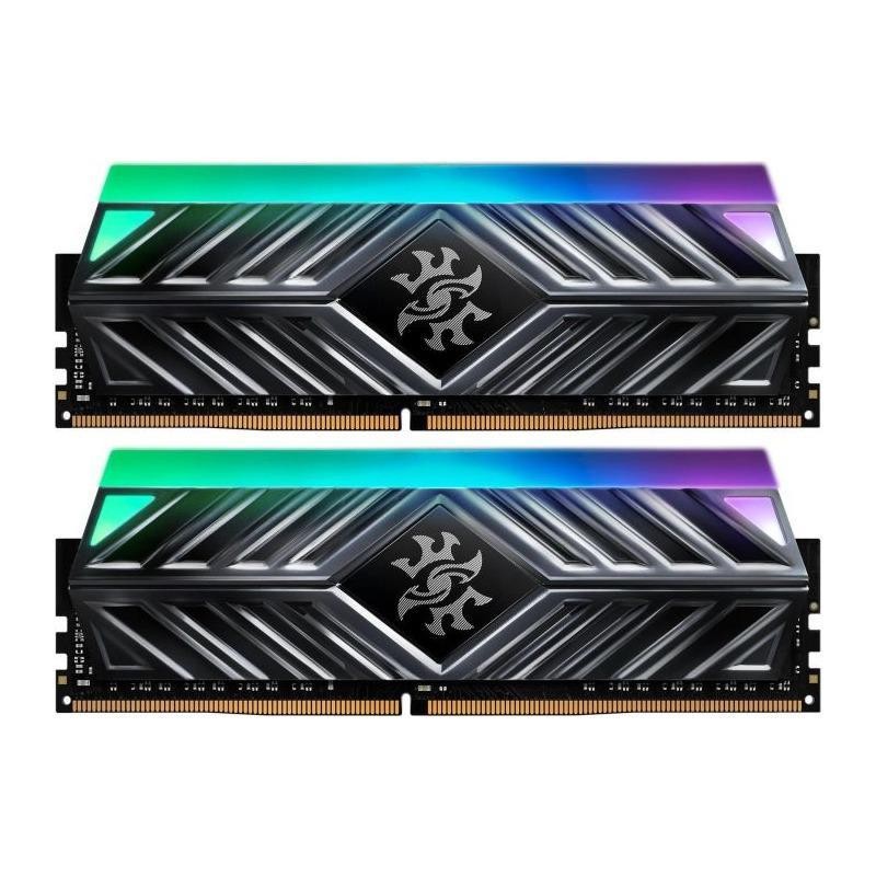 Memorie DDR Adata - gaming XPG Spectrix D41 DDR4 16 GB, frecventa 3600 MHz, 8 GB x 2 module, radiator, iluminare RGB, "AX4U36001