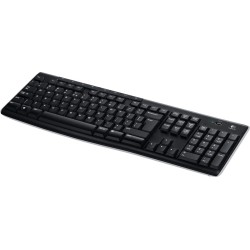 TASTATURA LOGITECH wireless, multimedia, 8 taste multimedia, black, "K270" "920-003738"  (timbru verde 0.8 lei)