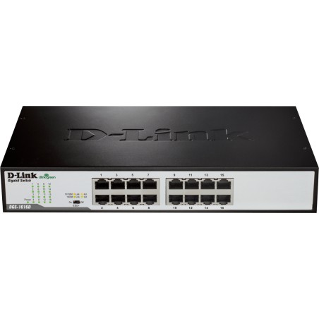 SWITCH D-LINK 16 porturi Gigabit. carcasa metalica, "DGS-1016D" (timbru verde 2 lei)