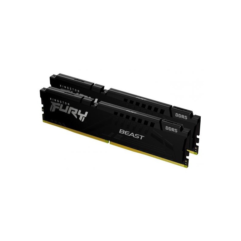 Memorie DDR Kingston FURY Beast DDR5 32 GB, frecventa 5600 MHz, 16 GB x 2 module, radiator, "KF556C40BBK2-32"