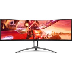MONITOR  AOC - gaming 48.8 inch, Gaming, VA, SUW-HDR (3840 x 1080), Ultra Wide | curbat, 400 cd/mp, 1 ms, HDMI x 2 | Display Por