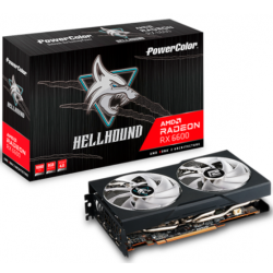 PLACA VIDEO POWER COLOR "Radeon RX 6600 Hellhound", 8 GB GDDR6 128 biti, PCI Express 4.0 x 16, HDMI DisplayPort x 3, sistem raci