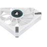 VENTILATOR CORSAIR, "ML120 LED ELITE", pt carcasa PC, 120 mm, 2000 rpm, LED alb, 1 ventilator, "CO-9050127-WW"