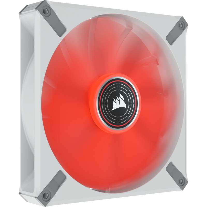 VENTILATOR CORSAIR, "ML140 LED ELITE Red Premium", pt carcasa PC, 140 mm, 1600 rpm, LED rosu, 1 ventilator, "CO-9050129-WW"
