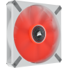 VENTILATOR CORSAIR, "ML140 LED ELITE Red Premium", pt carcasa PC, 140 mm, 1600 rpm, LED rosu, 1 ventilator, "CO-9050129-WW"