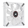 VENTILATOR CORSAIR, "ML140 LED ELITE Red Premium", pt carcasa PC, 140 mm, 1600 rpm, LED rosu, 1 ventilator, "CO-9050129-WW"