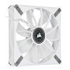 VENTILATOR CORSAIR, "ML140 LED ELITE", pt carcasa PC, 140 mm, 1600 rpm, LED alb, 1 ventilator, "CO-9050130-WW"