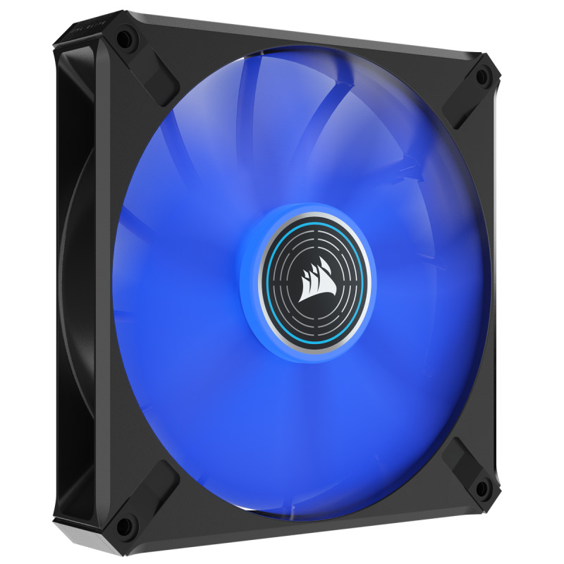 VENTILATOR CORSAIR, "ML140 LED ELITE", pt carcasa PC, 140 mm, 1600 rpm, LED albastru, 1 ventilator, "CO-9050131-WW"