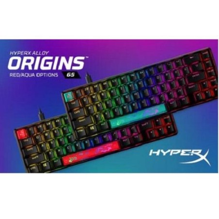 HP HYPERX ALLOY 65 AQU KEYBOARD RGB, "56R64AA#ABA" (timbru verde 0.8 lei)