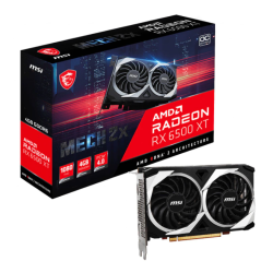 PLACA VIDEO MSI "Radeon RX 6500 XT MECH 2X 4GB OC", 4 GB GDDR6 64 biti, PCI Express 4.0 x 4, HDMI DisplayPort, sistem racire aer