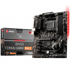 PLACA de BAZA MSI "B450_TOMAHAWK_MAX_II", skt AM4, ATX, AMD B450, 4 x DDR4, max. 128 GB, 2 x SATA, 1 x M.2, 7.1, "B450_TOMAHAWK_
