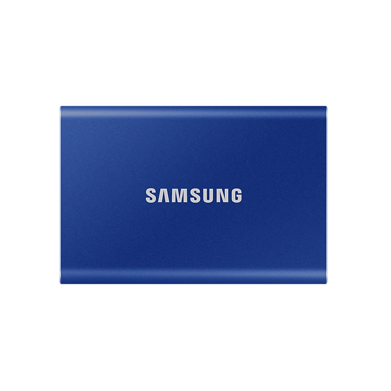 SSD. extern SAMSUNG T7, 2TB, USB 3.2 gen 1, R/W: 1050/1000 MB/s, albastru, "MU-PC2T0H/WW" (timbru verde 0.18 lei)