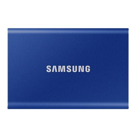 SSD. extern SAMSUNG T7, 2TB, USB 3.2 gen 1, R/W: 1050/1000 MB/s, albastru, "MU-PC2T0H/WW" (timbru verde 0.18 lei)