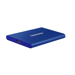 SSD. extern SAMSUNG T7, 2TB, USB 3.2 gen 1, R/W: 1050/1000 MB/s, albastru, "MU-PC2T0H/WW" (timbru verde 0.18 lei)