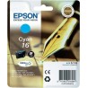 Cartus Cerneala Original Epson Cyan, T1622, pentru WF2540, , (timbru verde 0.15 lei),  "C13T16224010"
