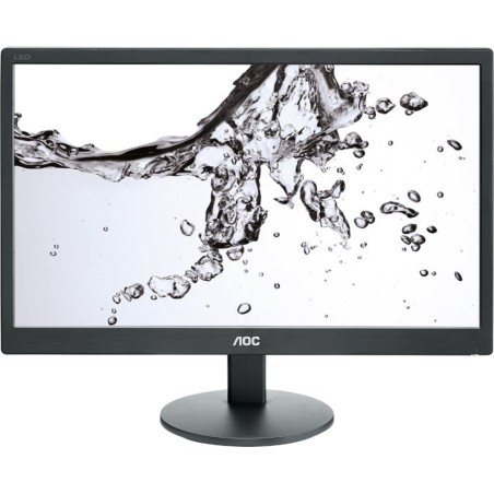 MONITOR AOC 19.5", home, office, TN, HD+ (1600 x 900), Wide, 200 cd/mp, 5 ms, VGA, "E2070SWN" (timbru verde 7 lei)