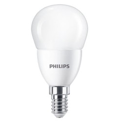 Set 2 BEC LED Philips, soclu E14, putere 7 W, forma clasic, lumina alb, alimentare 220 - 240 V, "000008719514310193" (timbru ver