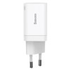 INCARCATOR retea Baseus Super Si Pro, Quick Charge 30W, 1 x USB 5V/3A, 1 x USB Type-C 5V/3A, alb "CCSUPP-E02" (timbru verde 0.18