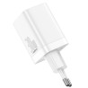 INCARCATOR retea Baseus Super Si Pro, Quick Charge 30W, 1 x USB 5V/3A, 1 x USB Type-C 5V/3A, alb "CCSUPP-E02" (timbru verde 0.18