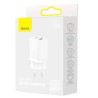 INCARCATOR retea Baseus Super Si Pro, Quick Charge 30W, 1 x USB 5V/3A, 1 x USB Type-C 5V/3A, alb "CCSUPP-E02" (timbru verde 0.18