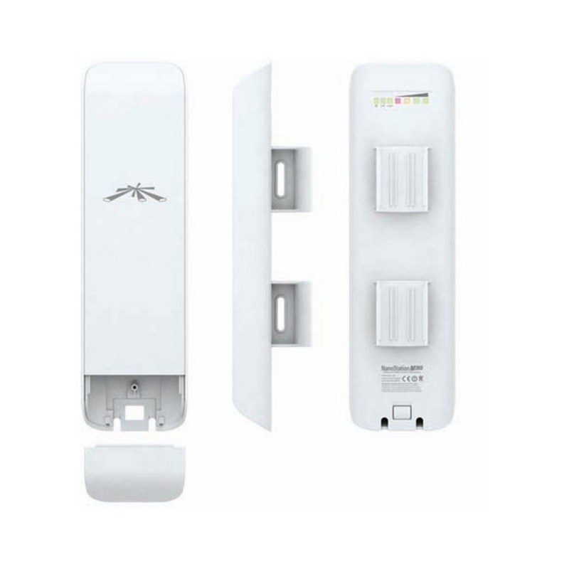 ACCESS Point Ubiquiti wireless exterior 150 Mbps, port 10/100 x 2, antena interna x 1, PoE, 2.4 GHz, "NSM2"  (timbru verde 0.8 l