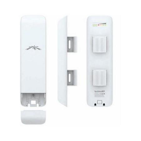 ACCESS Point Ubiquiti wireless exterior 150 Mbps, port 10/100 x 2, antena interna x 1, PoE, 2.4 GHz, "NSM2"  (timbru verde 0.8 l